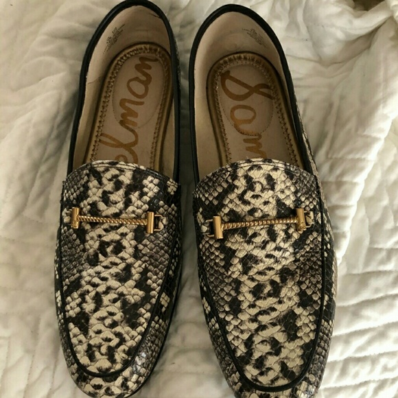 sam edelman snakeskin loafers